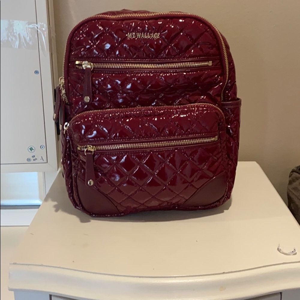 MZ Wallace Quilted Lacquer Crosby backpack